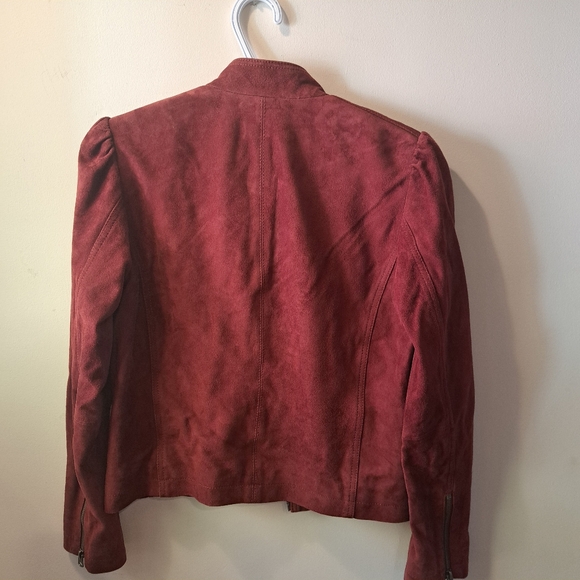 Lucky brand Suede Red/Burgundy jacket NWT - Picture 5 of 6